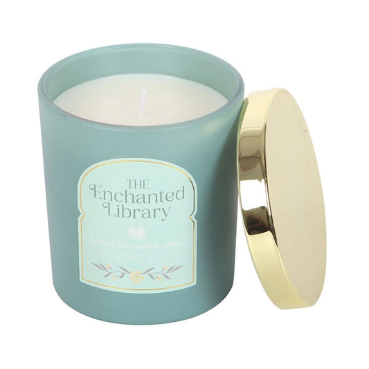 The Enchanted Library Leather | Patchouli & Amber Candle