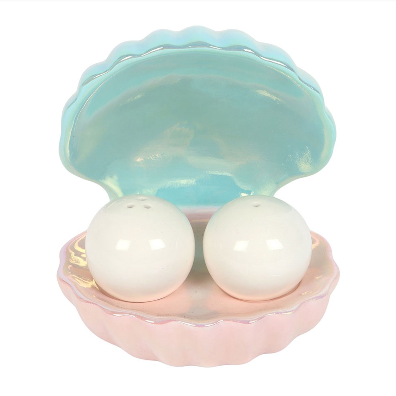 Pearl Shell Salt & Pepper Shakers