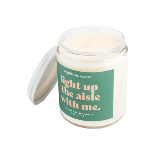 Light Up the Aisle with Me Candle
