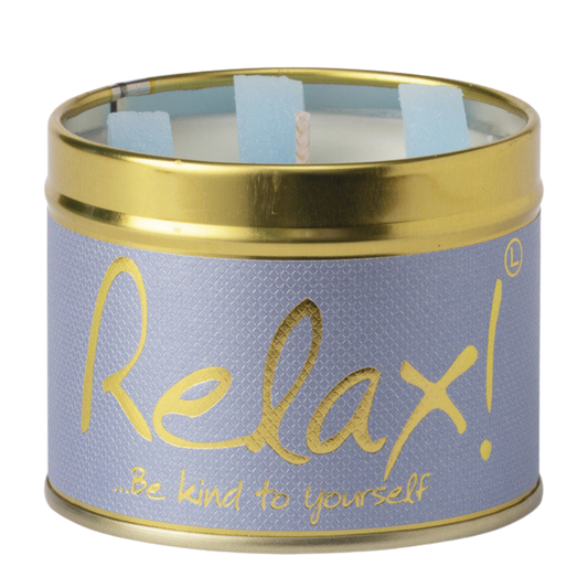 Lily Flame Relax Scented Candle Tin