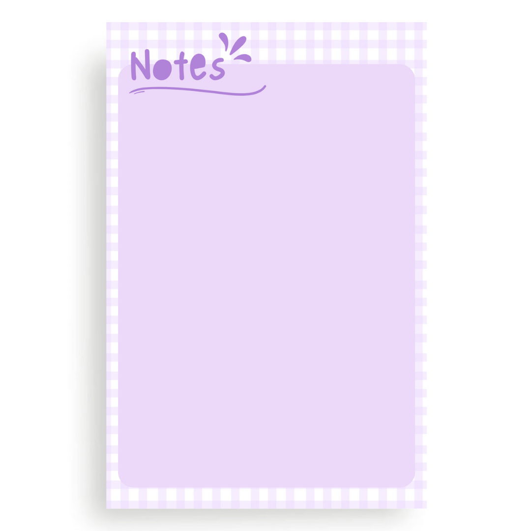Lilac Notes Notepad