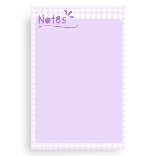 Lilac Notes Notepad