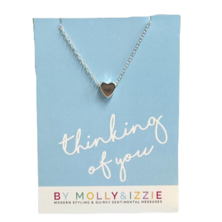 Silver Heart Necklace | Thinking of You