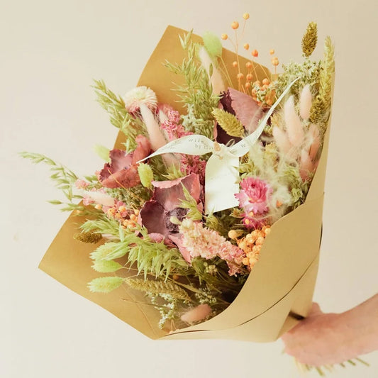 The Classic Dried Bouquet - Pink Elegance