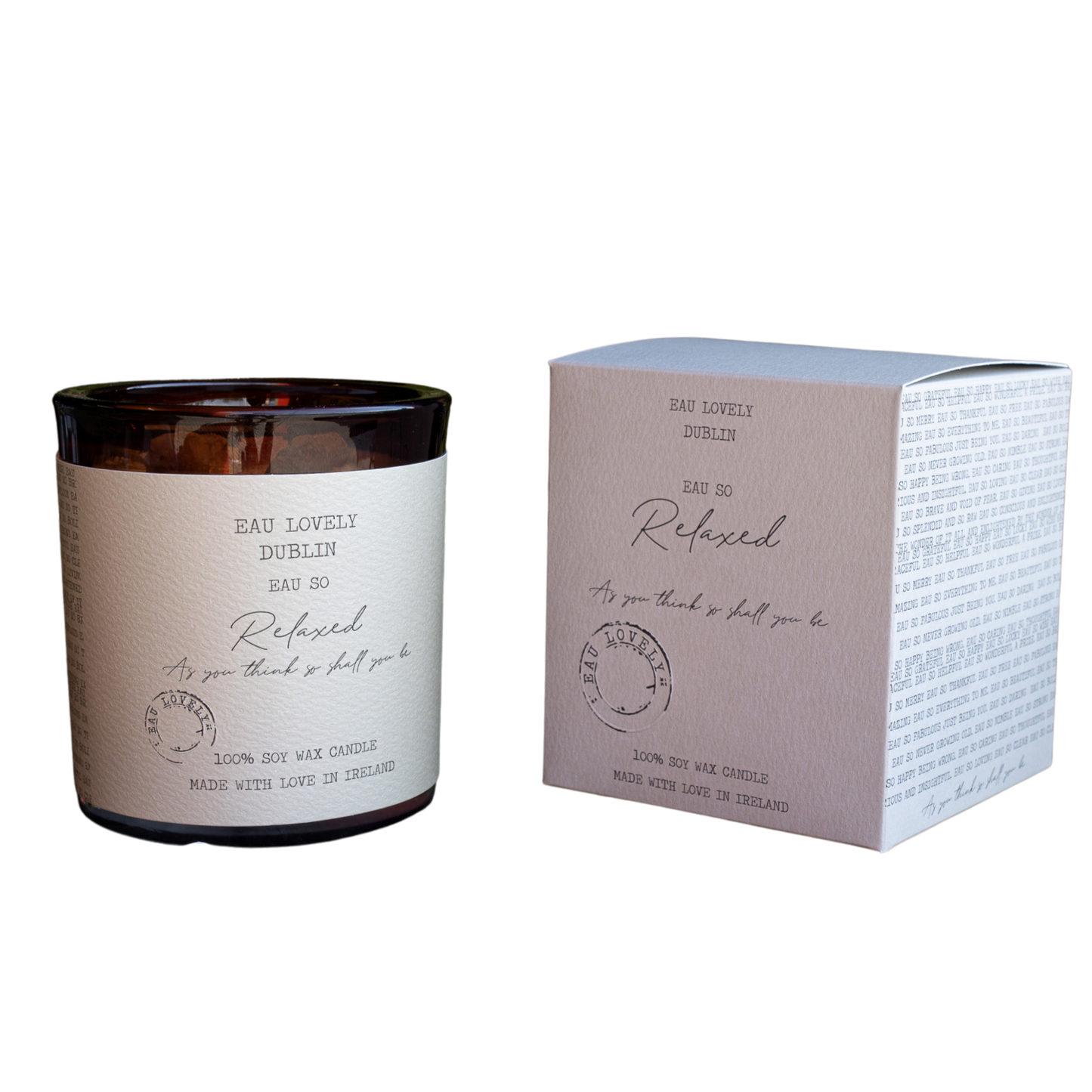 Eau So Relaxed Candle with Amethyst Crystals