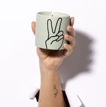 Ceramic Peace Candle