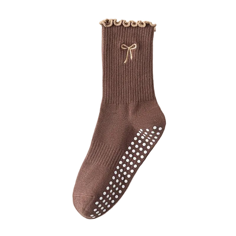Pilates Bow Grip Socks