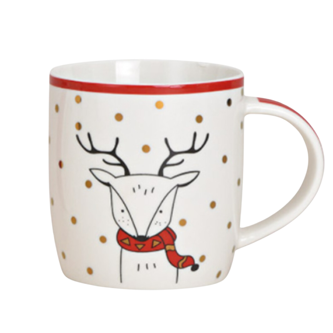 Red Ceramic Christmas Mug