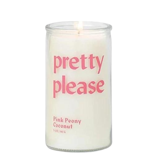 coconut and peony candle
