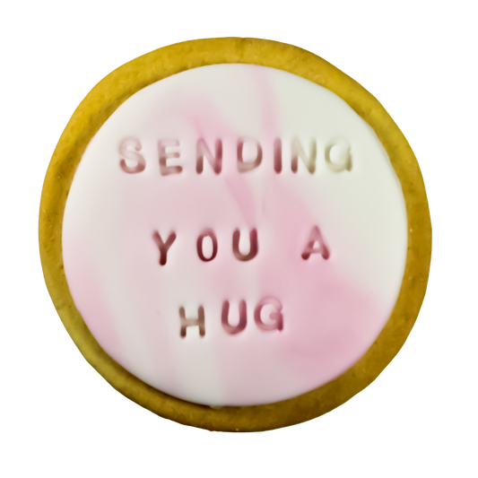 Sending You A Hug l Handmade Iced Cookie
