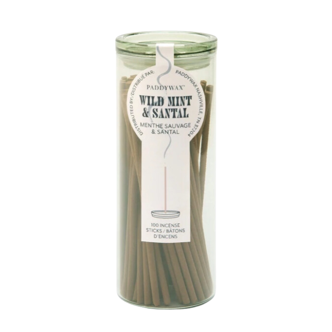 paddywax wild mint santal incense