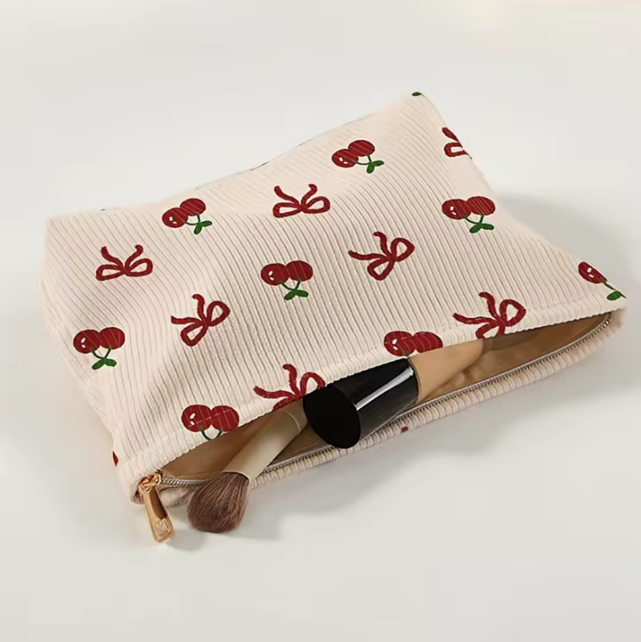 Cherry & Bow Make Up Bag