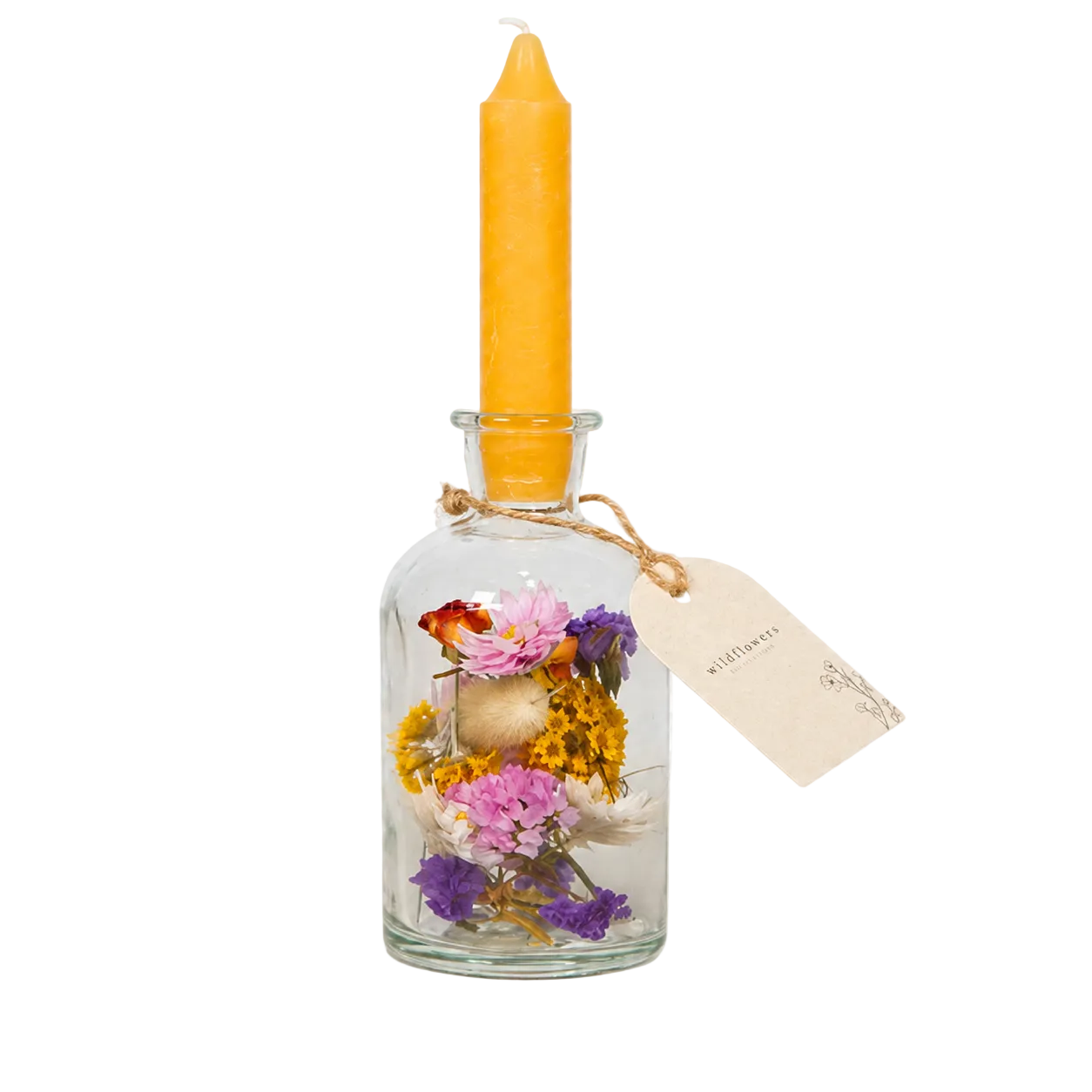 Dried Flower Candle Vase