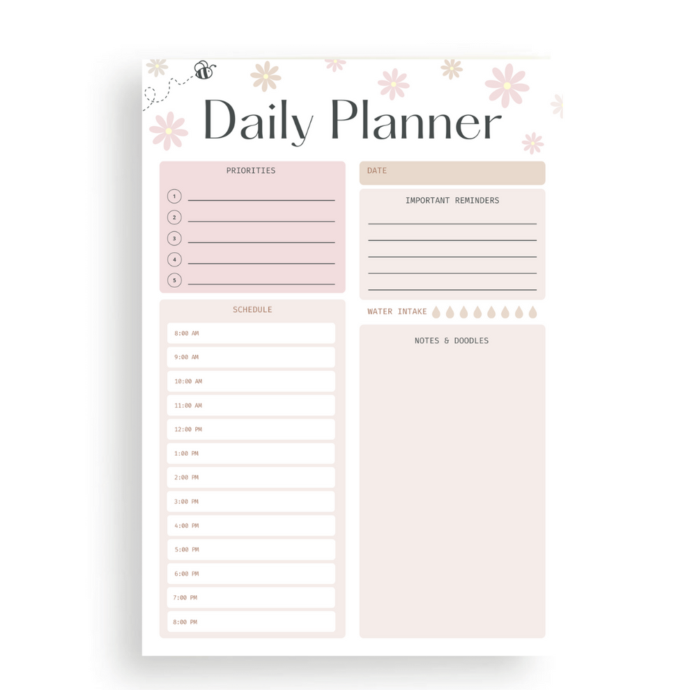 Daily Planner Notepad l Self Care Stationary l Gift Box – Care Box ...