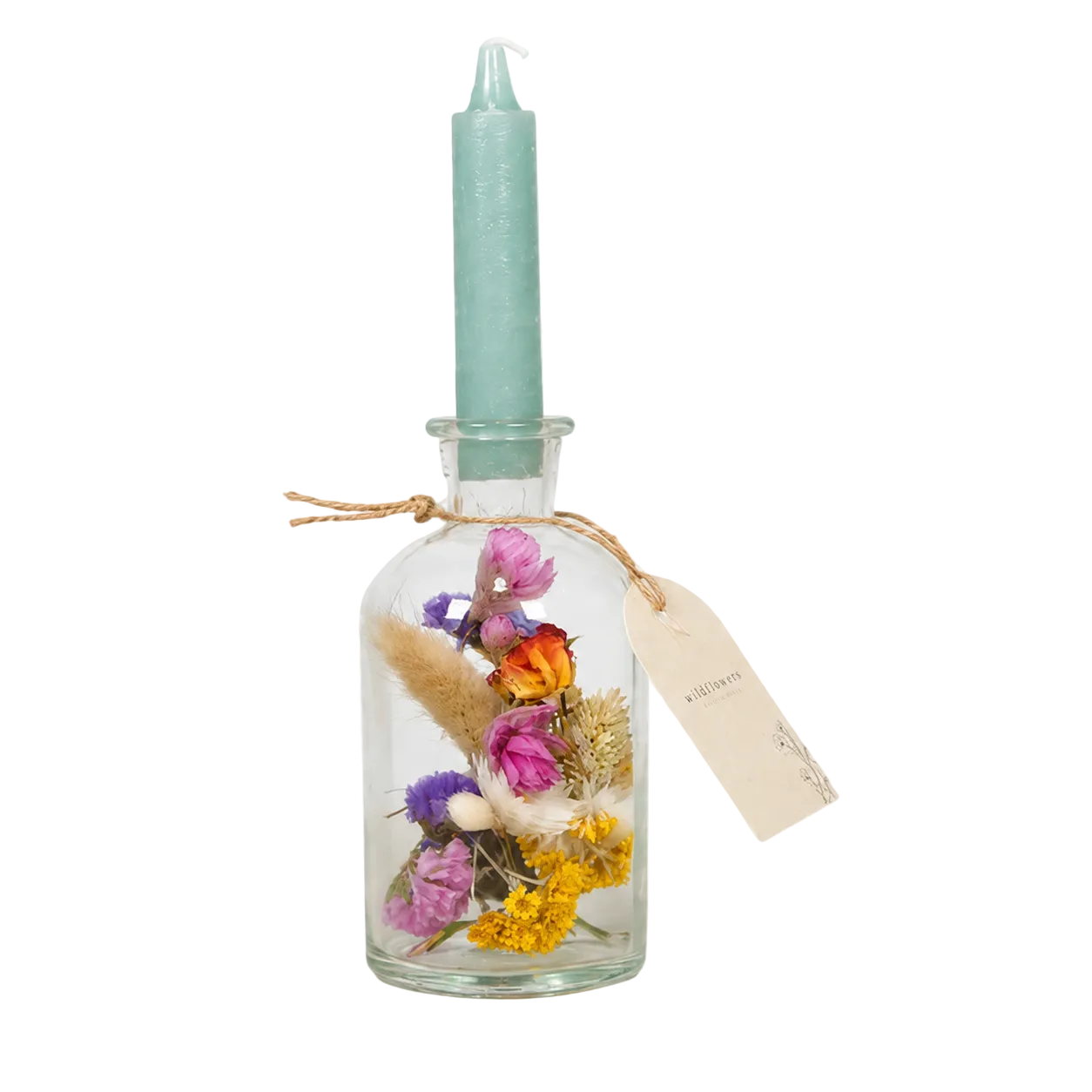 Dried Flower Candle Vase