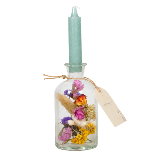 Dried Flower Candle Vase