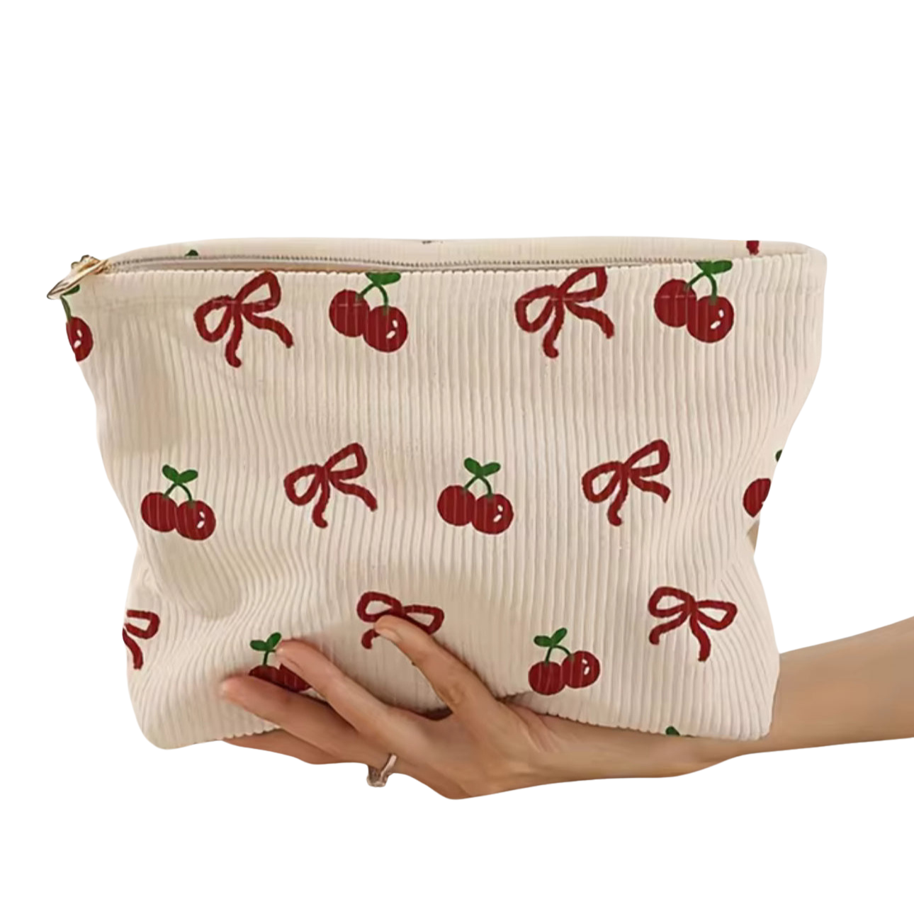 Cherry & Bow Make Up Bag