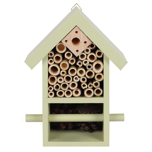 Wooden Bug and Bee Hotel House