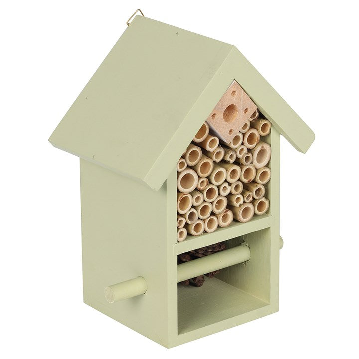 Wooden Bug and Bee Hotel House