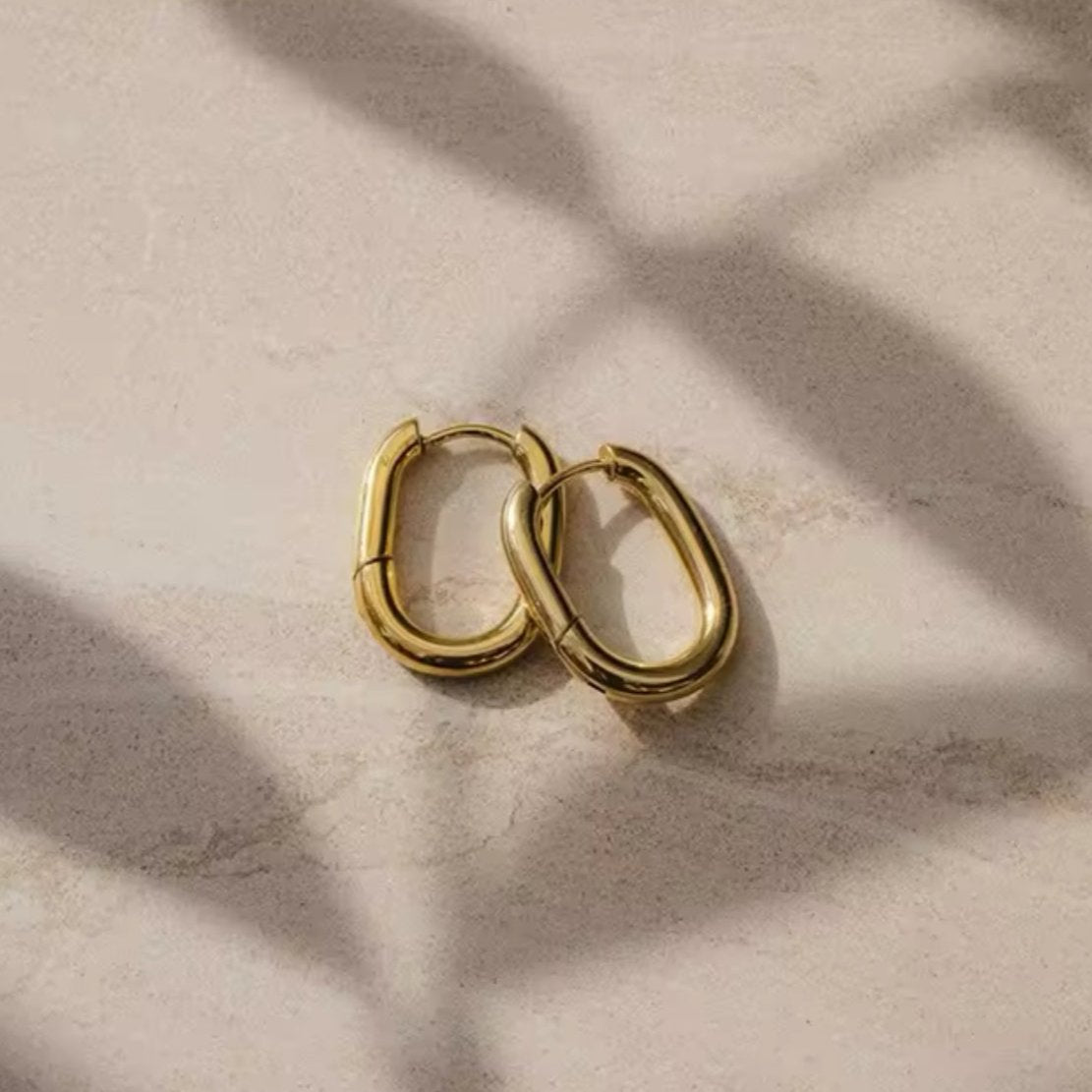 Gold Hoop Earring | Gift Delivery Ireland