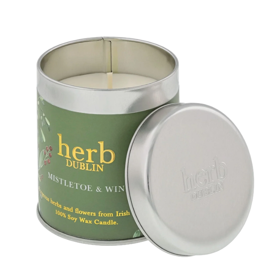 Herb Dublin Mistletoe & Wine Candle