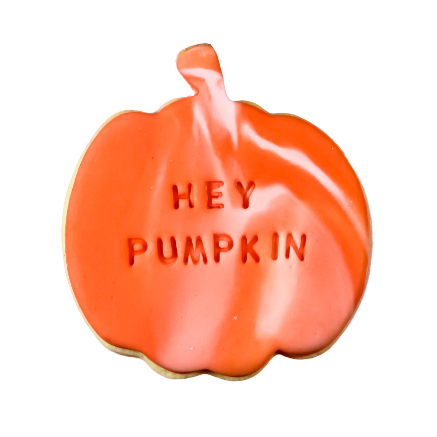 Hey Pumpkin Handmade Iced Cookie