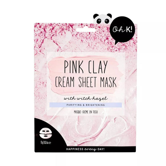 Oh K ! Pink Clay & Witch Hazel Cream Sheet Mask