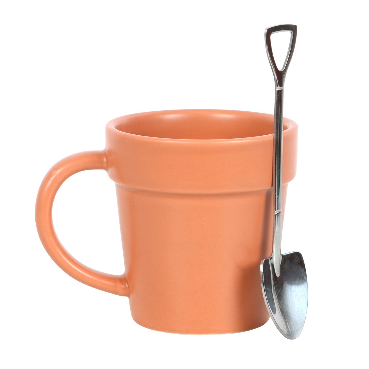 Plant Pot Mug With Shovel Spoon
