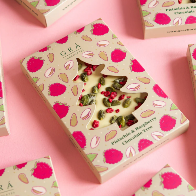  Pistachio and Raspberry Christmas Tree