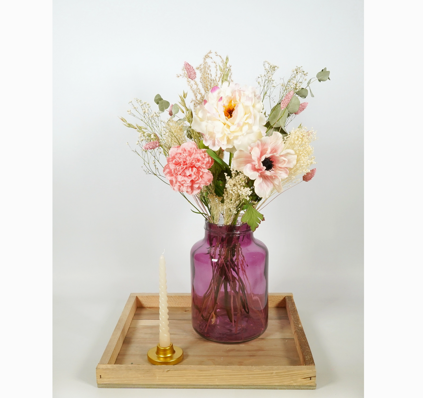 Peony Dried & Silk Flower Bouquet