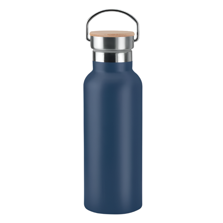 Navy Stainless Steel Water Bottle