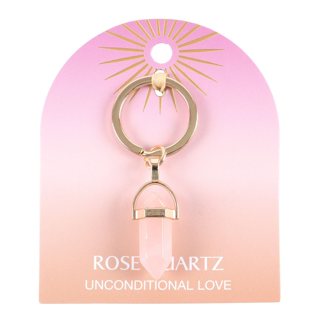 Rose Quartz Keyring