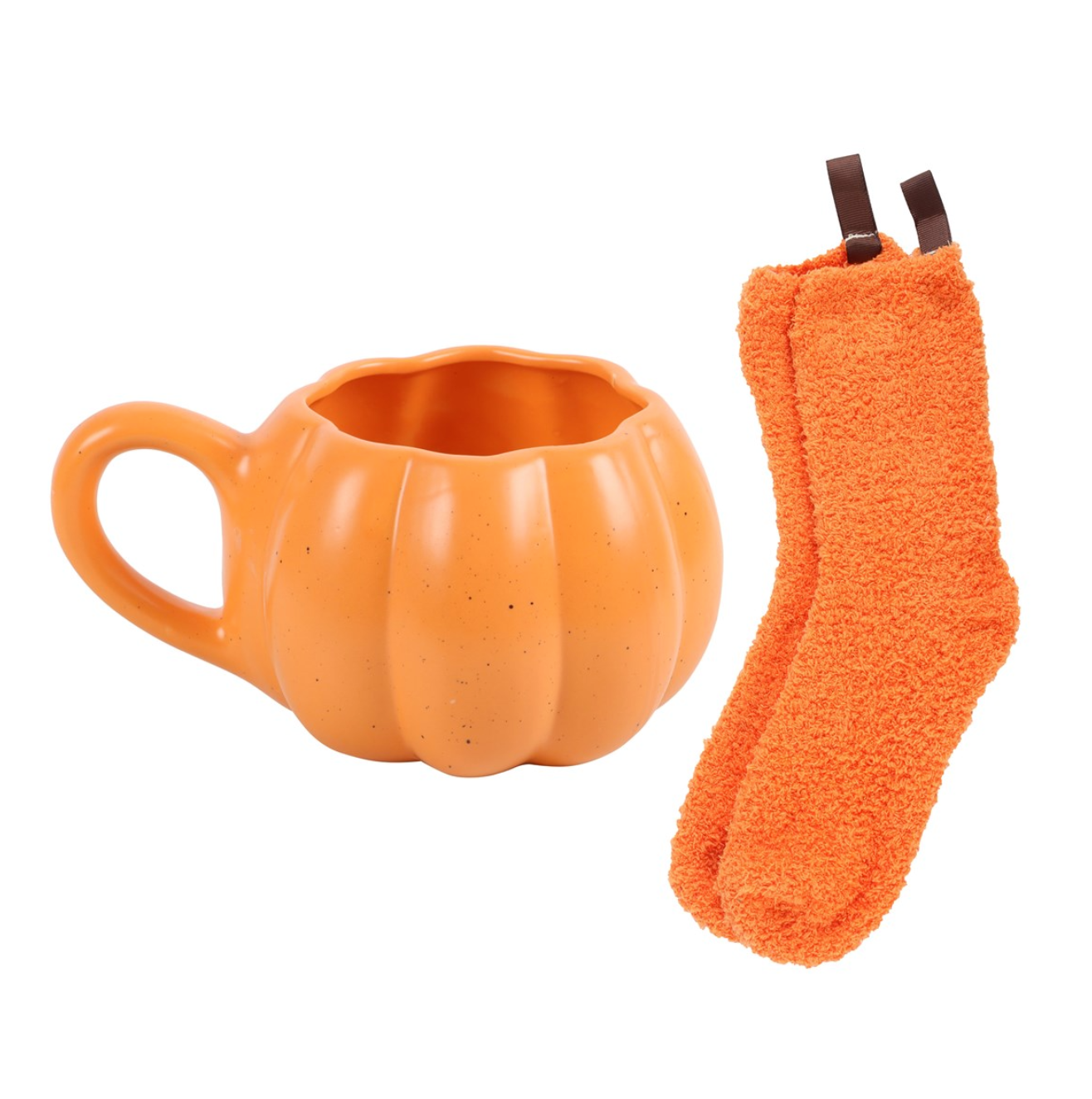 Pumpkin Ceramic Mug & Sock Set