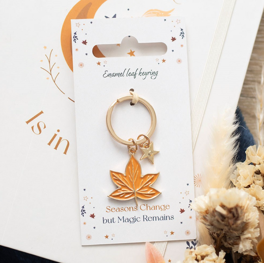 Autumn Leaf Keyring