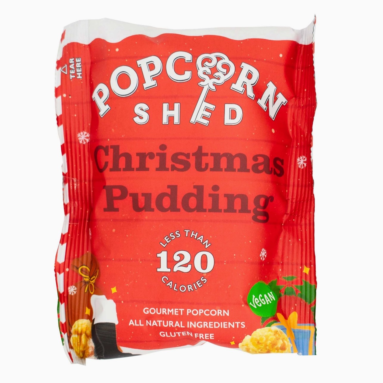 Christmas Pudding Gourmet Popcorn | Mini Bag