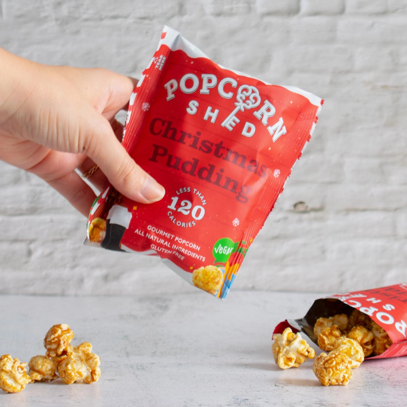Christmas Pudding Gourmet Popcorn | Mini Bag