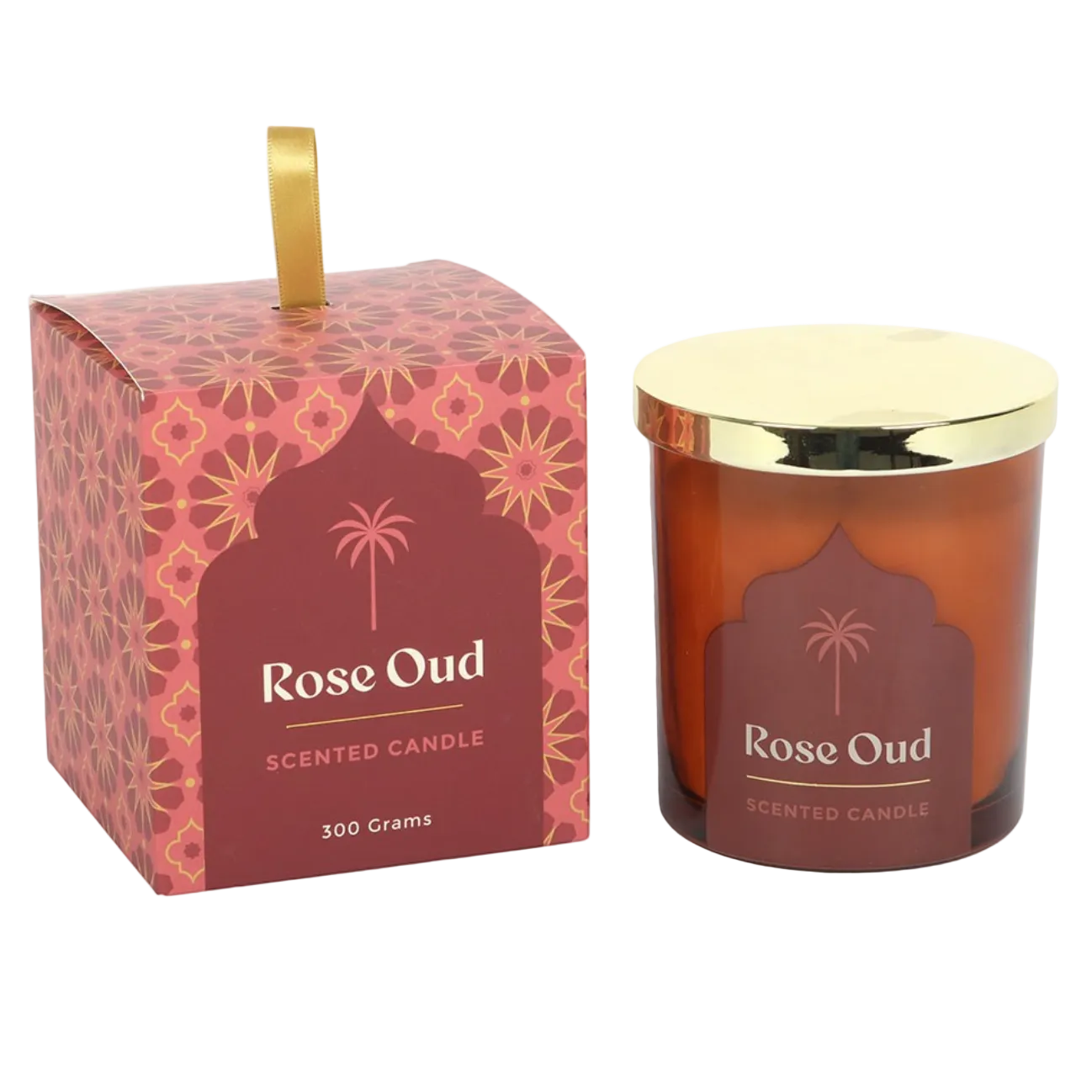 Rose Oud Scented Candle