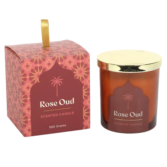 Rose Oud Scented Candle
