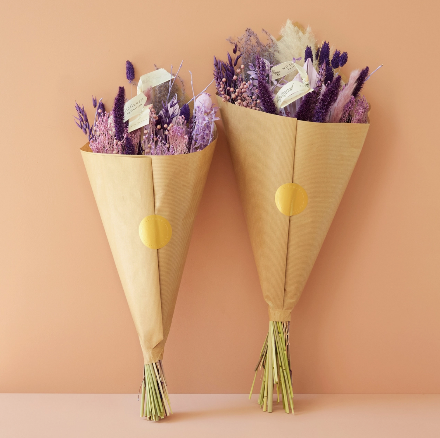 Bouquet of Dried Flowers Purple