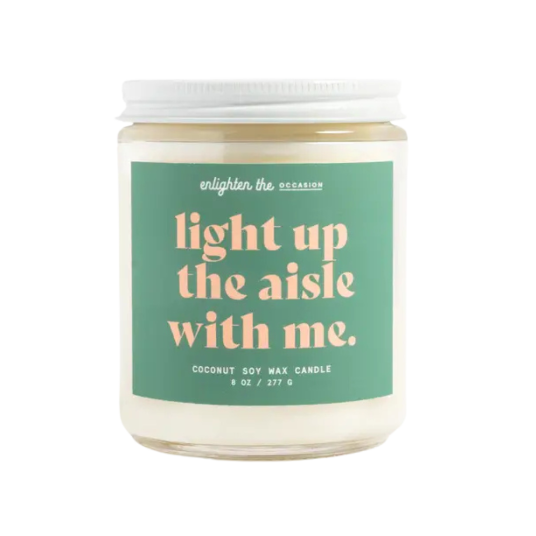 Light Up the Aisle with Me Candle