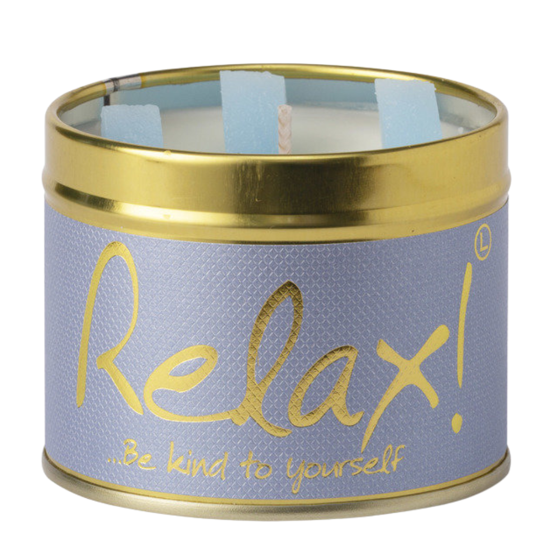 Lily Flame Relax Scented Candle Tin