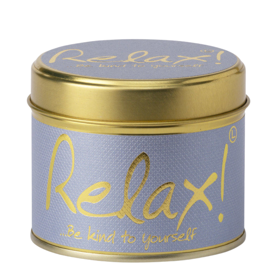 Lily Flame Relax Scented Candle Tin