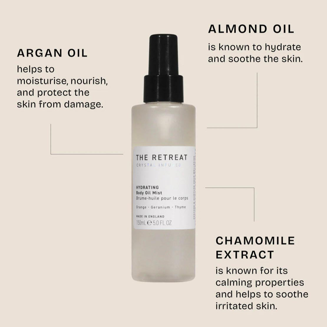 The Retreat Hydrating Body Oil Mist
