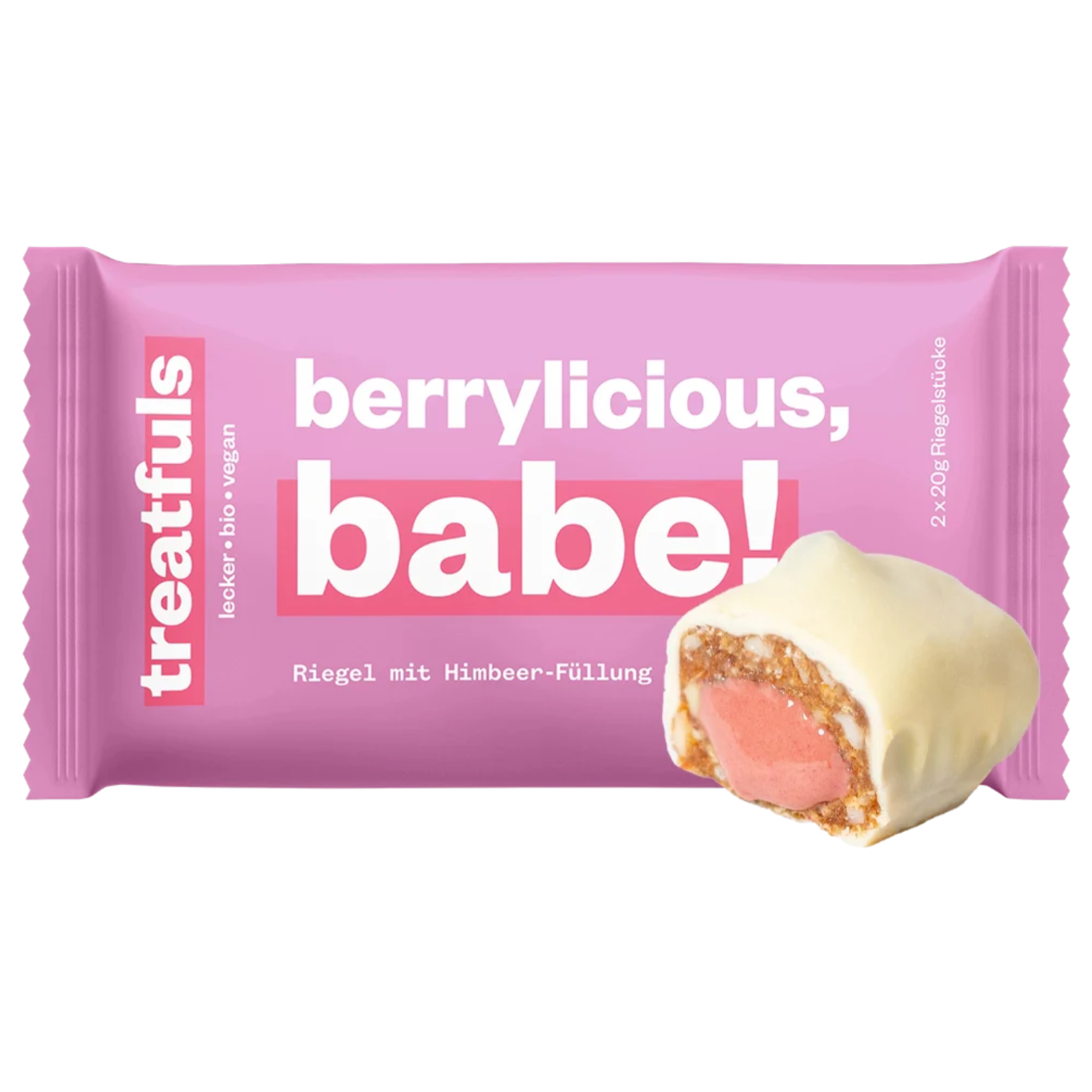 Raspberry Cashew Filled Treat