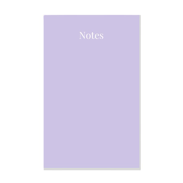 Lilac A6 Notepad
