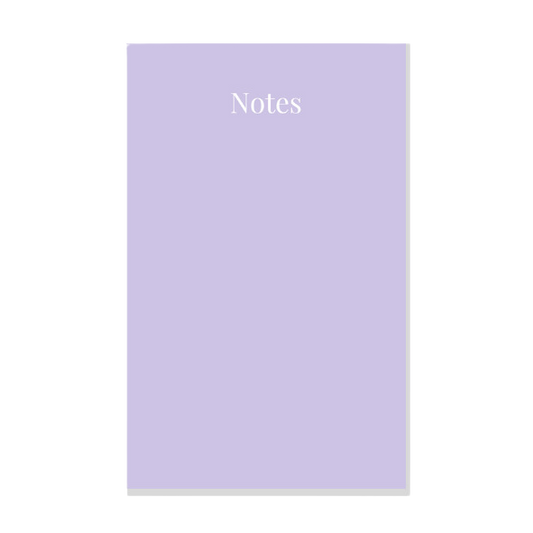 Lilac A6 Notepad