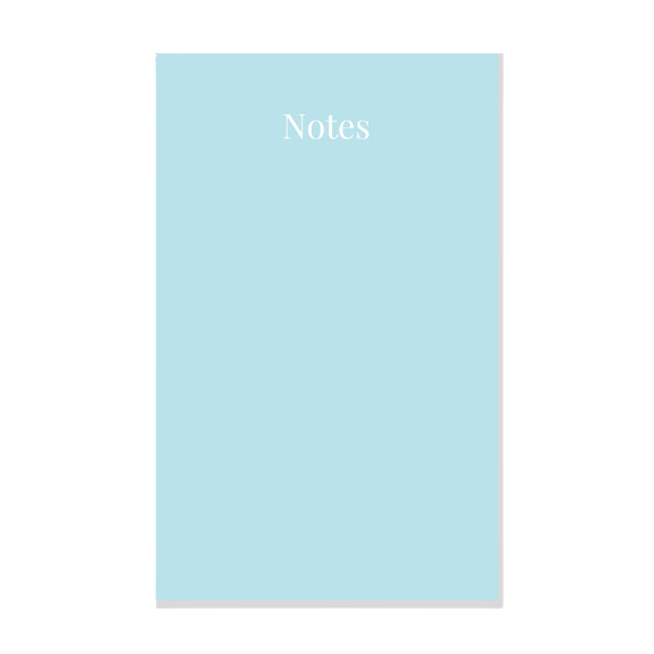 A6 Blue Notepad