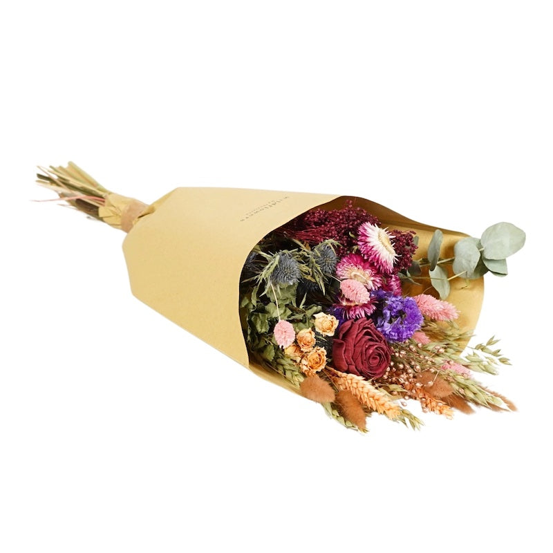 Burgandy Dried Flowers Field Bouquet