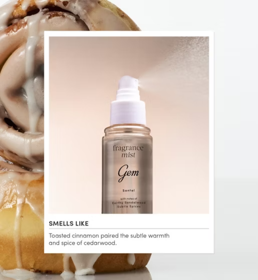 Gem Fragrance Body Mist Santal