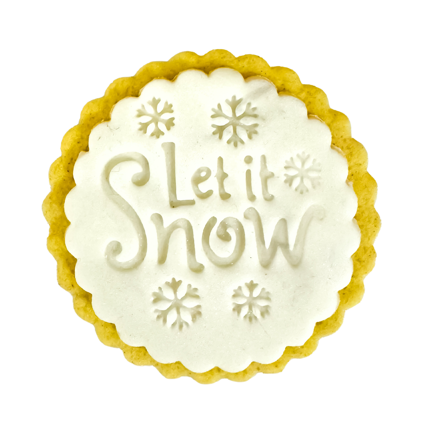 Let It Snow | Handmade Iced Cookie